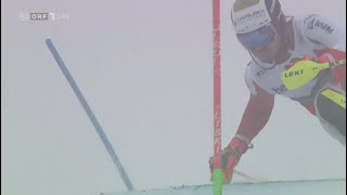 Manuel Feller Adelboden Slalom 1Platz 2024 ORF [upl. by Aruam799]