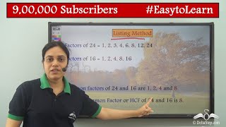 HCF  Listing Factors Method  Class 5  CBSE  NCERT  ICSE [upl. by Sherlocke589]