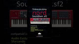 Timbres de pianos nord Soundfont sf2 para Audio Evolution [upl. by Olimreh]