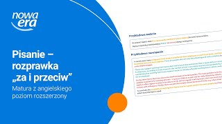 Pisanie – rozprawka quotza i przeciwquot Matura z angielskiego poziom rozszerzony [upl. by Yrebmik480]