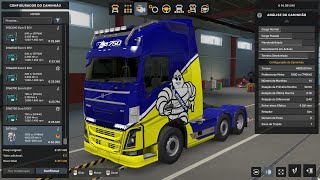 00107046220243254 RODONITCHO MODS ETS2 15023S ENGINE D17 1000 HP VOLVO FH16 2012 10 150 [upl. by Daryn284]