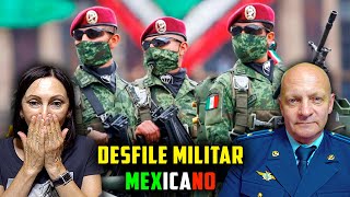 🇲🇽 PADRE MILITAR RUSO REACCIONA a DESFILE MILITAR de MÉXICO  INDEPENDENCIA DE MÉXICO 2024 [upl. by Naihr230]