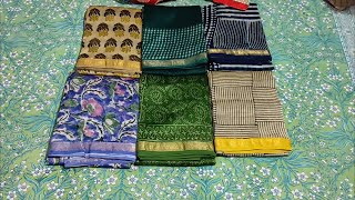 Maheshwari Silk sarees new collection॥ Hand block print sarees॥ Latest Collection॥ Treditional saree [upl. by Farah]