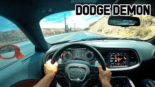 The Dodge Challenger SRT Demon Makes You Laugh Like a Child POV Drive Review [upl. by Danny]