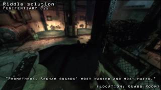 Penitentiary Part 2  Batman Arkham Asylum Riddlers Challenges [upl. by Pacificia]