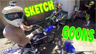 GOONS TAKE ON MX TRACK MKS Motokicks Compound [upl. by Tullus]