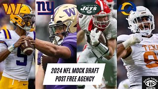 NEW 2024 NFL MOCK DRAFT Post Free Agency 1st Round NO TRADES [upl. by Acina]