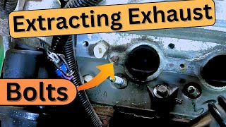 Extracting Broken Exhaust Manifold Bolts  2015 2500Hd [upl. by Libre904]