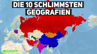 10 LÄNDER mit der SCHLECHTESTEN Geografie der Welt [upl. by Cob]