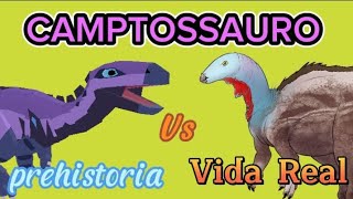 PREHISTORIA VS VIDA REAL  Camptossauro [upl. by Atteragram]