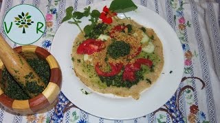 Pesto de Mouron blanc Stellaria media et Capucine Tropaeolum majus [upl. by Annot]