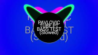 PAVLOVIC TUBE PT BASS TEST Slowed [upl. by Enirehtak]