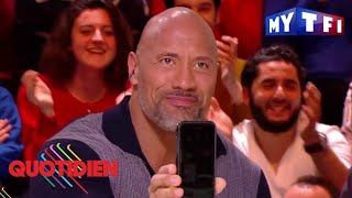 Dwayne Johnson lacteur le mieux payé de tous les temps  Quotidien avec Yann Barthès [upl. by Annuahsal178]