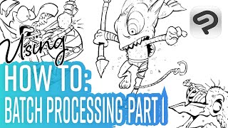 How to edit multiple files at once with Clip Studio Paint  Dadotronic [upl. by Ilsel]