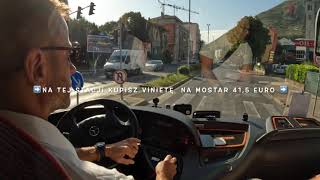 Mostar↔️🚌 Medjugorie Bośnia i Hercegowina Mercedes Benz Tourismo RHD euro VI 🙂 [upl. by Leola802]