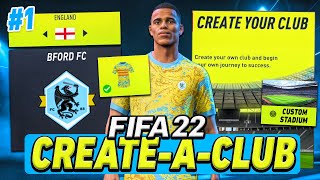 FIFA 22 Create A Club Career Mode  GREENWOOD Signs For MY NEW TEAM Ep 1 [upl. by Birgitta]