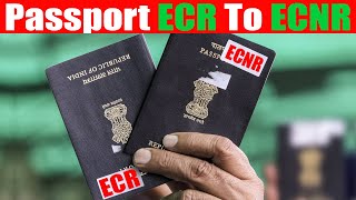 How To Change ECR Passport To ECNR Passport [upl. by Milon]