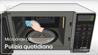 Microonde LG  Come pulire il forno microonde tradizionale e Lightwave [upl. by Iand376]