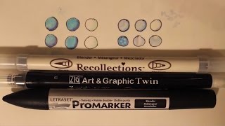 How to use Water Based and Alcohol Blender Marker Pens [upl. by Yendroc541]