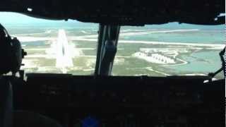 C17 Tactical Arrival into Key West Naval Air Station [upl. by Dnalyag]