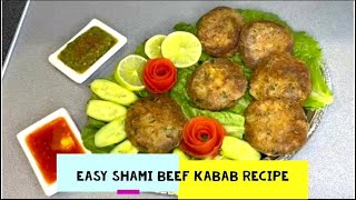 ShamiKababBeef ShamiKababRecipe ShamiKabab Special Easy Shami beef Kabab Recipe in Urdu HindiSKK [upl. by Leffen]