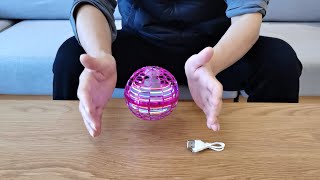 Flying Spinner Hover Ball Unboxing and Review 2021  Funny Flying Orb Boomerang Galaxy Ball [upl. by Sansone]