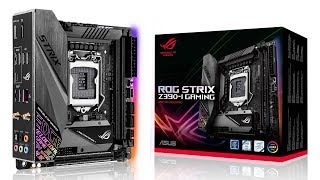 Asus ROG STRIX Z390I miniITX Gaming Motherboard Unboxing and review [upl. by Nylemaj]