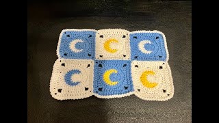 Tuto lune granny au crochet AlextitiaTutoCrochet [upl. by Rusert]