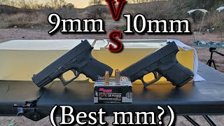 9mm VS 10mm Ballistics Gel Test [upl. by Ahset]