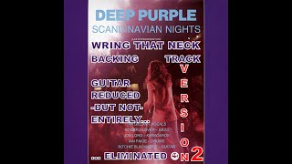 Version 2 Deep Purple  Wring That Neck  Backing Track Guitar Reduced Not Eliminated [upl. by Peti808]