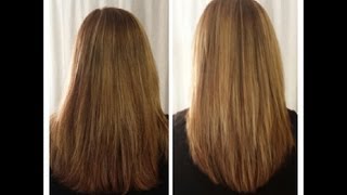 How to Cut Your Own Hair In Long Layers  Easy Hair Cut Tutorial [upl. by Enialehs]