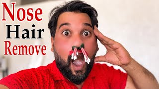 How to Remove Nose Hair at Home  Nose Hair Removal at Home [upl. by Ainahs]