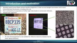 Retroreflective ZBD LCDs for HighBrightness Digital License Plates  Display Week 2023 [upl. by Nurse]