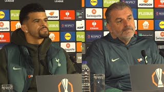 FULL PRESS CONFERENCE Ange Postecoglou and Dominic Solanke Galatasaray v Tottenham Europa League [upl. by Mohn]