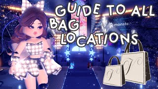 guide to ALL shopping bag LOCATIONS in the SHOPPING BAG quest royale high 🛍 [upl. by Yeargain]