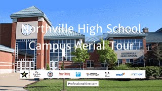 Aerial Campus Tour of Northville High School Northville Michigan 48168 [upl. by Gewirtz]