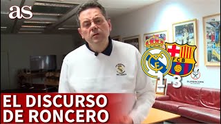 FINAL SUPERCOPA  REAL MADRID  BARCELONA  El discurso más CRÍTICO de RONCERO tras la derota AS [upl. by Stacee]