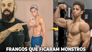 REAGINDO AS TOP 5 TRANSFORMAÇÕES MAIS INCRÍVEIS DE ECTOMORFOS [upl. by Isewk]