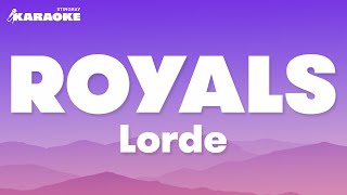 Royals  Lorde Karaoke Version [upl. by Lertnom904]