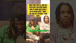 King Von with polo g an his boys one asks Von if he is from 63rdquotWait till you get outsidekingvon [upl. by Sukin801]