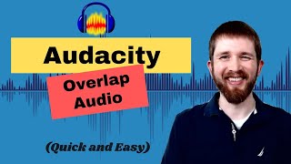 Audacity How to OVERLAP AUDIO Tracks to Play at the Same Time [upl. by Ellesij]