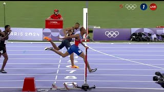 Quincy Hall wins Mens 400m for the USA in an EPIC comeback Paris Olympics 2024 [upl. by Zsamot957]