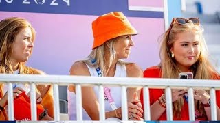 King Willem Alexander Queen Maxima Princess Amalia of Orange and Princess Alexia in paris 2024 [upl. by Corrina866]