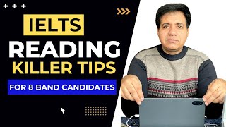 ACADEMIC IELTS READING KILLER TIPS FOR 8 BAND CANDIDATES BY ASAD YAQUB [upl. by Engleman]