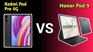 Redmi Pad Pro 5G VS Honor Pad 9 Tablet ⚡Best tablet for students 2024 in India [upl. by Leis821]