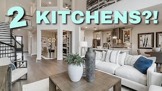 2 Kitchens New Home Tour 2022 Model Home Tour w PREP KITCHEN [upl. by Lasorella]