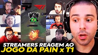 🚨 MINERVA REAGIU AOS MELHORES MOMENTOS DE PAIN x T1 NAS CO STREAMS TITAN DEU GAP NO GUMAYUSI [upl. by Dorthy890]