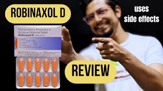 Robinaxol d tablet uses in hindi  Methocarbamol 500mg uses side effects [upl. by Odrawde]