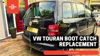 VW Touran Boot Catch Replacement  StepbyStep DIY Guide [upl. by Yllehs]