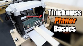 Thickness Planer Basics  Woodworking for Beginners [upl. by Etz]